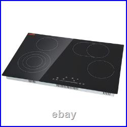 Electric Cooktop 30'' 4 Burners Stove Top Built-in Radiant Ceramic Sensor Touch