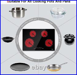 Electric Cooktop 30 Inch Ceramic Stove 4 Burners Built-In Stove Top Electric Hot