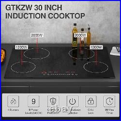 Electric Cooktop 30 Inch Smoothtop Built-in Electric Stove Top with 4 Burners