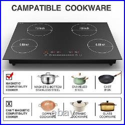 Electric Cooktop 30 Inch Smoothtop Built-in Electric Stove Top with 4 Burners