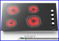 Electric Cooktop 30 in Built-in 4 Burner Ceramic Cooktop Electric Stove Top 220V Electric Cooktop 30 in Built-in 4 Burner Ceramic Cooktop Electric Stove Top 220V