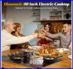 Electric Cooktop 30 in Built-in 4 Burner Ceramic Cooktop Electric Stove Top 220V Electric Cooktop 30 in Built-in 4 Burner Ceramic Cooktop Electric Stove Top 220V
