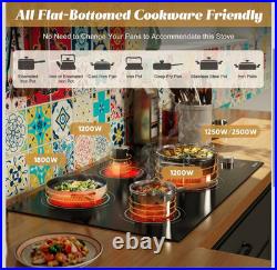 Electric Cooktop 30 in Built-in 4 Burner Ceramic Cooktop Electric Stove Top 220V Electric Cooktop 30 in Built-in 4 Burner Ceramic Cooktop Electric Stove Top 220V