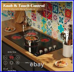 Electric Cooktop 30 in Built-in 4 Burner Ceramic Cooktop Electric Stove Top 220V Electric Cooktop 30 in Built-in 4 Burner Ceramic Cooktop Electric Stove Top 220V