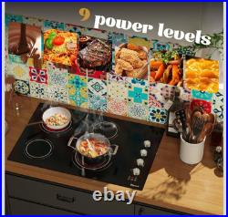Electric Cooktop 30 in Built-in 4 Burner Ceramic Cooktop Electric Stove Top 220V Electric Cooktop 30 in Built-in 4 Burner Ceramic Cooktop Electric Stove Top 220V