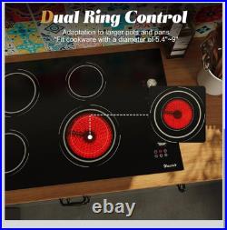 Electric Cooktop 30 in Built-in 4 Burner Ceramic Cooktop Electric Stove Top 220V Electric Cooktop 30 in Built-in 4 Burner Ceramic Cooktop Electric Stove Top 220V