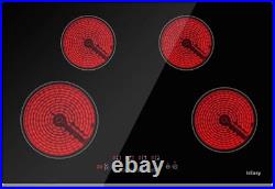 Electric Cooktop 30 inch 4 Burner, 7200W Built-in Radiant Electric Stove Top