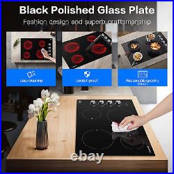Electric Cooktop 36 Built-In Electric Stove Burner with 5 Burners, 8900W Power