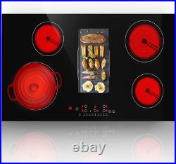 Electric Cooktop 36 Inch 5 Burners, 8600W Built-in Electric Stove Top 220v, S Electric Cooktop 36 Inch 5 Burners, 8600W Built-in Electric Stove Top 220v, S