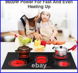 Electric Cooktop 36 inch Electric Stove Top Built-in 5 Burner Touch Control 240V Electric Cooktop 36 inch Electric Stove Top Built-in 5 Burner Touch Control 240V