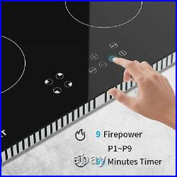 Electric Cooktop Built In Induction Cooktop with 4 Burner & Munites Timer