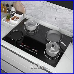 Electric Cooktop Built-in 30 inch 4 Burner Induction Cooktop Touch Screen 220V