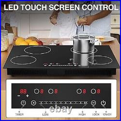 Electric Cooktop Built-in 30 inch 4 Burner Induction Cooktop Touch Screen 220V