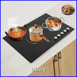 Electric Cooktop, Embedded Electric Stovetop 4 Burners Electric Cooktop 110V USA