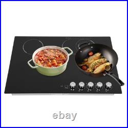 Electric Cooktop, Embedded Electric Stovetop 4 Burners Electric Cooktop 110V USA
