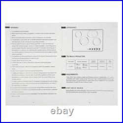 Electric Cooktop, Embedded Electric Stovetop 4 Burners Electric Cooktop 110V USA