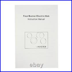 Electric Cooktop, Embedded Electric Stovetop 4 Burners Electric Cooktop 110V USA