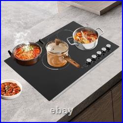 Electric Cooktop, Embedded Electric Stovetop 4 Burners Electric Cooktop 110V USA