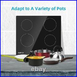 Electric Cooktop Induction Cooktop with 4 Burners Vitro Ceramic Munites Timer