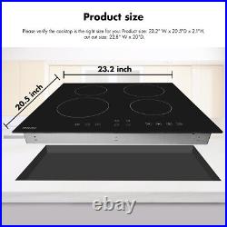 Electric Cooktop, thermomate Built-in Radiant Electric Stove Top with 2 Burners