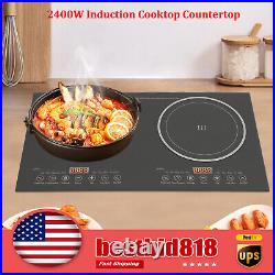 Electric Dual Digital Induction Cooker Cooktop Countertop Burner Hot Plate