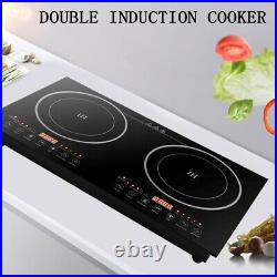 Electric Dual Induction Cooker Cooktop 2400W Countertop Build In Double Burner