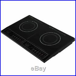 Electric Dual Induction Cooker Portable Cooktop Burner 2000W Temperature Control