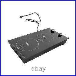 Electric Hob Cook Top Stove 110V Induction Cooktop 2 Burners Ceramic Cooktop