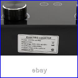 Electric Hob Cook Top Stove 110V Induction Cooktop 2 Burners Ceramic Cooktop