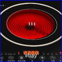 Electric Hob Cook Top Stove 110V Induction Cooktop 2 Burners Ceramic Cooktop USA