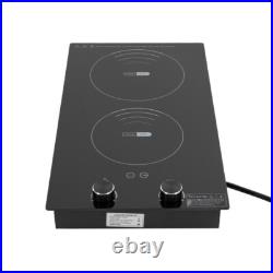 Electric Hob Cook Top Stove 110v Induction Cooktop 2 Burners Cooktop 10 Gears