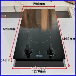 Electric Induction/Ceramic Cooker Stove Built In 2/4 Burner Knob Control Cooktop