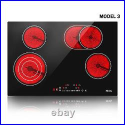 Electric Induction/Ceramic Cooktop 2/4/5 Burner Touch Control Built-In Stove Top