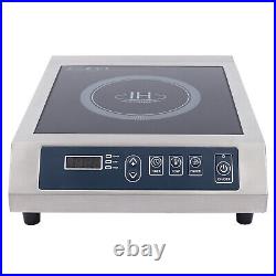 Electric Induction Cooktop 1800WHigh Power Black Crystal Panel Stainless Steel