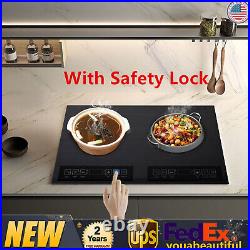 Electric Induction Cooktop Countertop Dual Cooker Burner-stove With Safety Lock