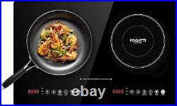 Electric Induction Cooktop, FOGATTI Built-in Versatile Induction Stove 1800W