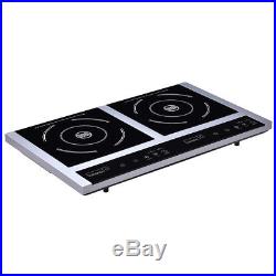 Electric Portable Induction Cooker Double Burner Cooktop Digital Display New