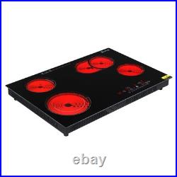 Electric Stove Top Cooktop 30'' 9 Power Levels Built-in 4 Burner Touch Control