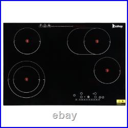 Electric Stove Top Cooktop 30'' 9 Power Levels Built-in 4 Burner Touch Control