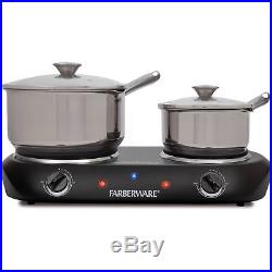 Electric Stove Top High Powered 2 Burners Cooktop Range Kitchen Appliance New