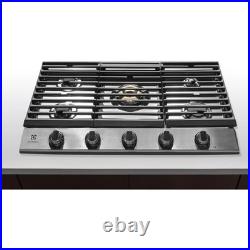 Electrolux 36 Gas Cooktop with 5 Sealed Burners ECCG3668AS