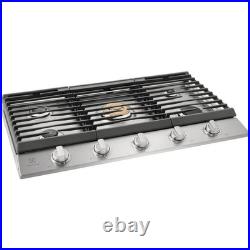 Electrolux 36 Gas Cooktop with 5 Sealed Burners ECCG3668AS