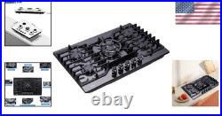 Elegant 30 Inch Gas Stove Top 5 Sealed Burners, LPG/NG Convertible Safety