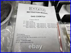 Empava 30 Inch Gas Cooktop 5 Burners Made in Italy SABAF Burners, LP. BRAND NEW