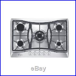 Empava 30 Stainless Steel 5 Italy Sabaf Burners Stove Top Gas Cooktop