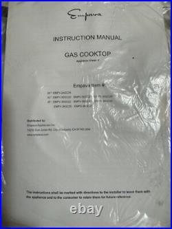 Empava 30 in. Built-In Gas Stove Cooktop 5 Burners Tempered Glass EMPV-30GC26