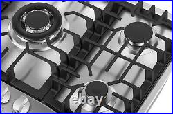 Empava 30 inch Gas Stove Cooktop 5 Italy Sabaf Burners Stainless Steel 30GC5B70C