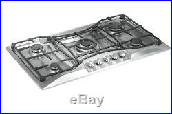 Empava 36 Gas Cooktop 5 Burners Built-in Stove Stainless Steel NG/LGP 36GC888