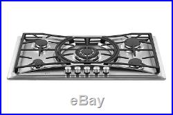 Empava 36 Gas Cooktop 5 Burners Built-in Stove Tops Stainless Steel Cooker #202