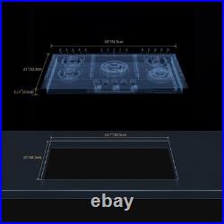 Empava 36 Inch Built-in Gas Cooktop with 5 Sealed SABAF Burners